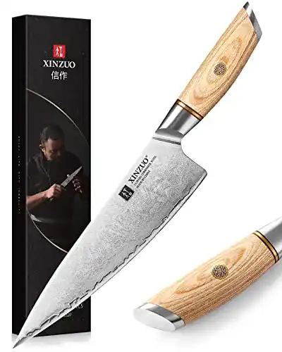 Xinzuo 21,2 cm Kochmesser aus Verbundstahl