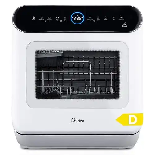 Midea Tischgeschirrspüler für 3 Gedecke, flexibel nutzbar mit IOT-Steuerung