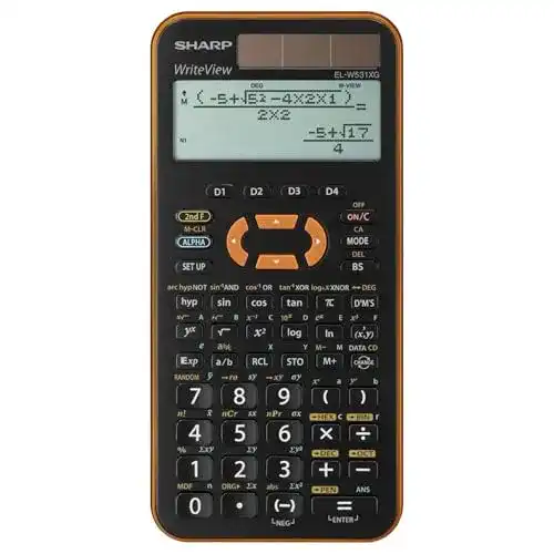Sharp EL-W531 XG-YR Wissenschaftlicher Taschenrechner für Schule und Studium
