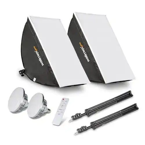 Walimex Pro Softbox-Set 2x 40x60cm 60W Bi Color LED für Fotografie