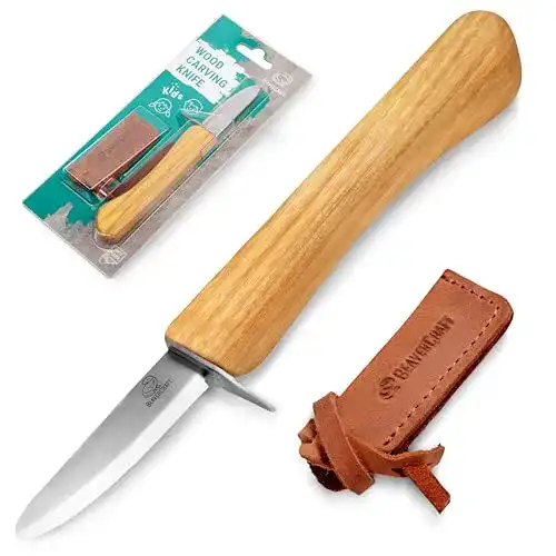 BeaverCraft Kinder Schnitzmesser C1 Kid für Einsteiger