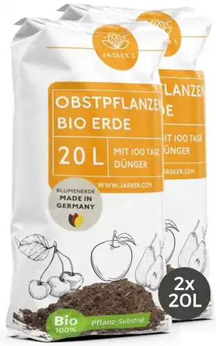 Pflanzerde Jasker’s Bio Erde für Obstpflanzen 40 L