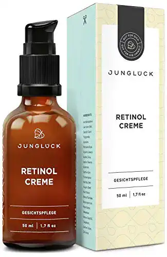 Retinol Creme von Junglück – Leichte Feuchtigkeitscreme für Hautregeneration