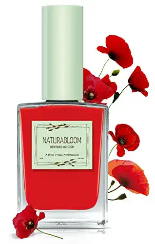 Roter Nagellack Naturabloom schnelltrocknend Poppy Red 14 ml