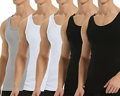 Baumwoll Tank Tops für Herren im 5er-Pack von Falechay