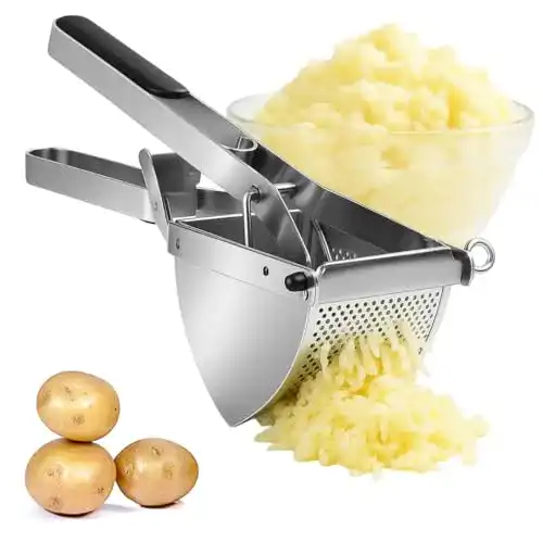 Kartoffelpresse aus rostfreiem Edelstahl für einfache Zubereitung