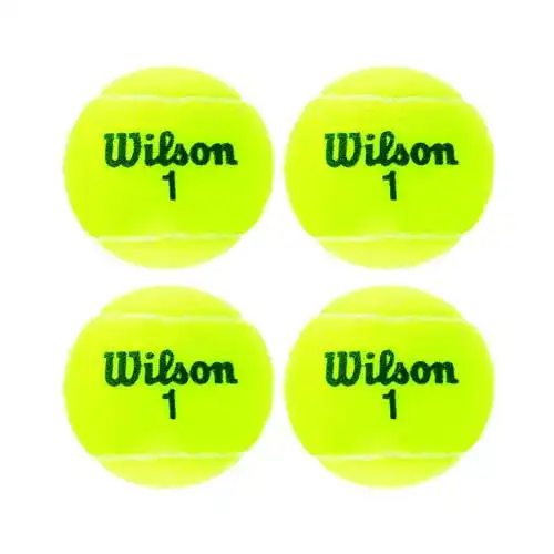 Wilson Triniti Tennisbälle, 4 Stück, 100% recyclebare Hülle