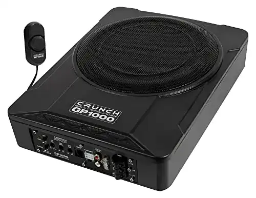 Crunch GP1000 Aktiv-Subwoofer 25 cm für Auto mit integriertem Verstärker
