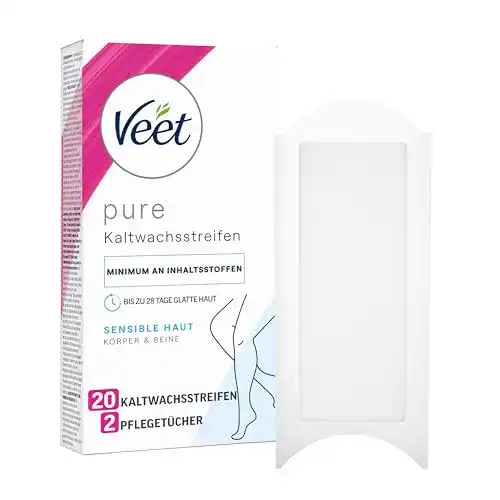 Kaltwachsstreifen von Veet Pure für Körper, Arme und Beine