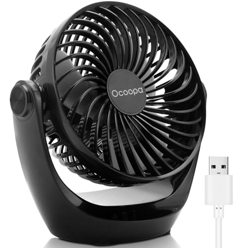 Ocoopa USB Ventilator – Kleiner Tischventilator mit starkem Luftstrom