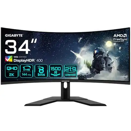 Gigabyte G34WQC A 86,4 cm (34 Zoll) QHD Ultrawide-Curved-Monitor
