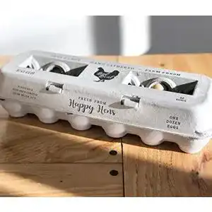 Eierkartons Henlay 25 – Bedrucktes Vintage-Design für Eier