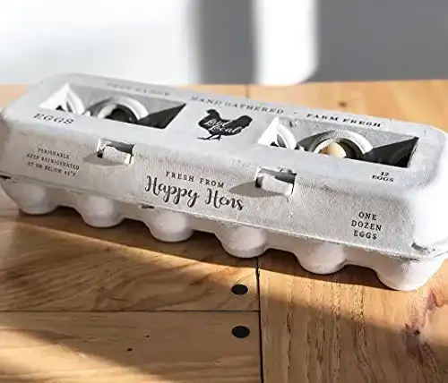 Eierkartons Henlay 25 – Bedrucktes Vintage-Design für Eier
