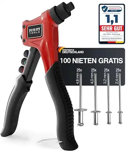 Nietmutternzange von RAM Tools – Nietzange Set für Blindnieten