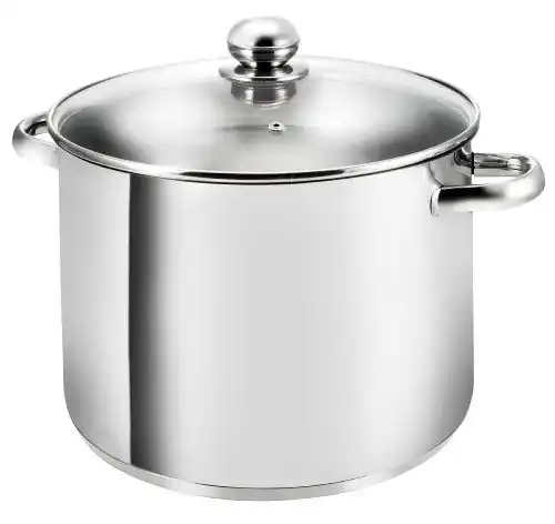 Kochtopf 28 cm Induktion Kopf Gigant mit Glasdeckel und 12,5 Litern