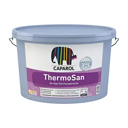 Fassadenfarbe ThermoSan NQG³ und NQC von Caparol im Vergleich