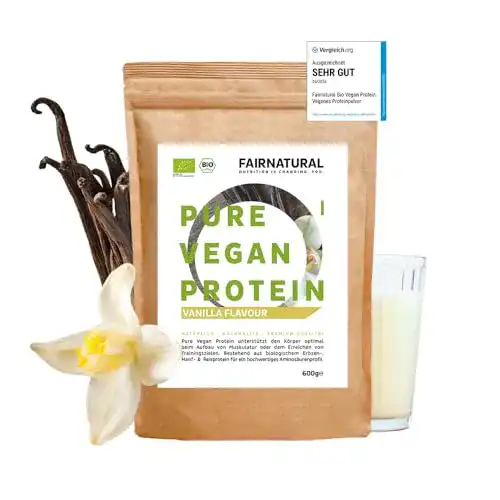 Veganes Proteinpulver BIO mit Vanillegeschmack von Fairprotein
