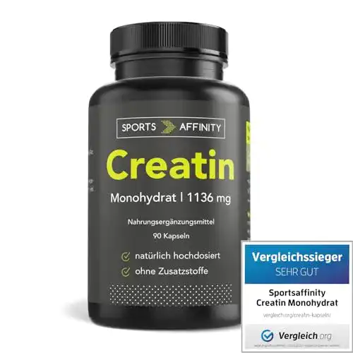 Creatin Monohydrat Kapseln von Sports Affinity