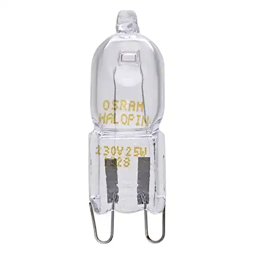 Backofenlampe Osram Halopin 25 W G9 Halogen für Öfen und Mikrowellen