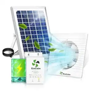 Solarlüfter Ecocalm Solar Ventilator für Garten und Camping