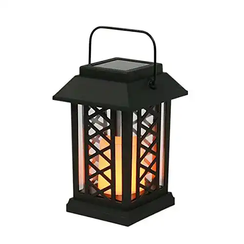 Solar Laterne Festive Lights 17,5cm mit realistischer Flamme