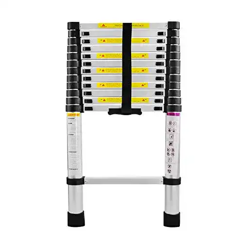 Teleskopleiter aus Aluminium, klappbar, 3,8 Meter, multifunktional