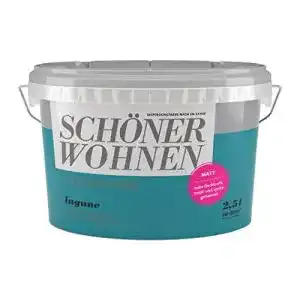 Schöner Wohnen Wandfarbe Trendfarbe 2,5 Liter Lagune Türkis Matt