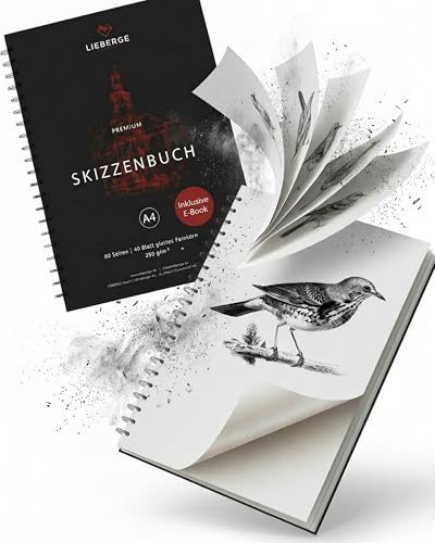 Skizzenbuch Lieberge Premium A4 220g Radierfestes Sketchbook