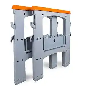 Klappbock Amazon Basics Sägebock, tragbar und faltbar, 408 kg Tragfähigkeit