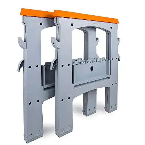 Klappbock Amazon Basics Sägebock, tragbar und faltbar, 408 kg Tragfähigkeit