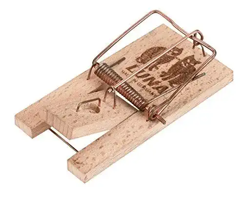 Mausefalle Kerbl 299602 Luna mit Holzauslöser, 2 Stück im Set