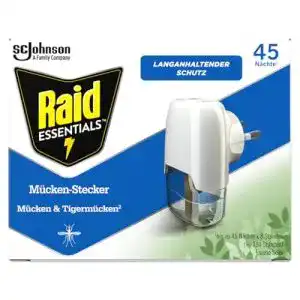 Raid Essentials Mückenstecker für langanhaltenden Insektenschutz