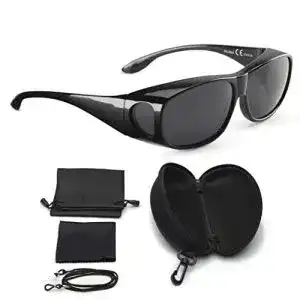 Fahrradbrille für Brillenträger von Falingo Überzieh Sonnenbrille