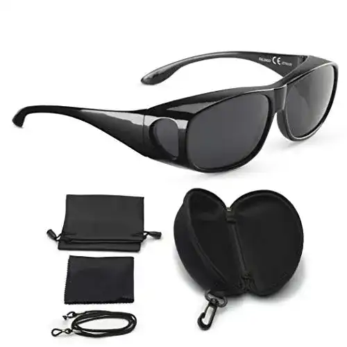 Fahrradbrille für Brillenträger von Falingo Überzieh Sonnenbrille