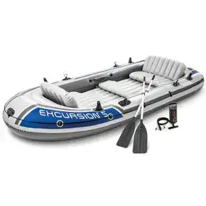 Intex Schlauchboot Excursion 5 mit Ruder und Pumpe