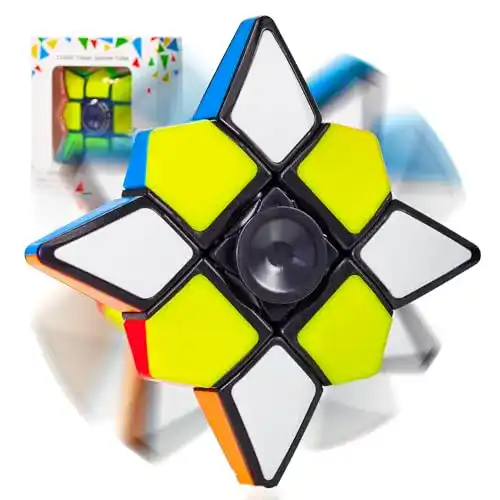 CUBIDI Original Fidget Spinner und Zauberwürfel 3x3x1