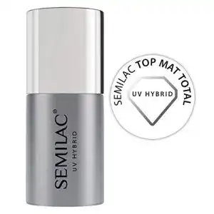 Semilac Top Coat Überlack UV Hybrid Nagellack T20 No Wipe Black