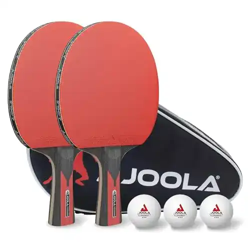 Joola Tischtennis Set Duo Carbon 2 mit Schlägern und Bällen