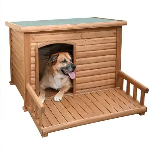 Hundehütte Kerbl mit Terrasse 113 x 127 x 83 cm