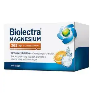 Magnesium Brausetabletten von Biolectra mit 365 mg pro Tablette