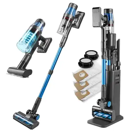 Cleanmaxx AeroTec 500 Akku Staubsauger mit Absaugstation und HEPA-Filter