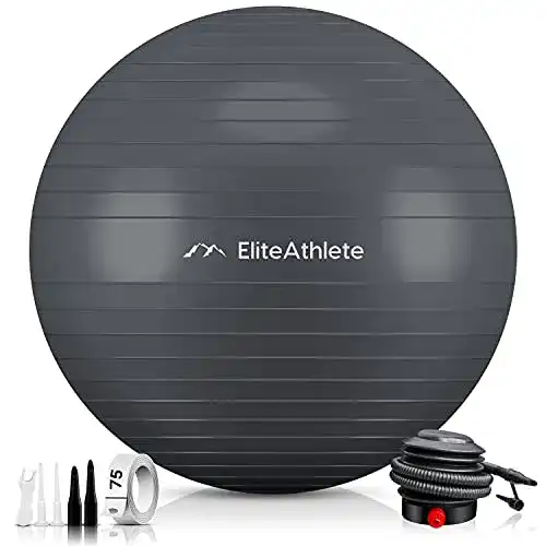 Gymnastikball 75 cm für Fitness, Yoga und Büroanwendungen