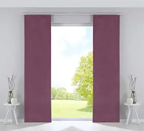 Schiebevorhang Gardinenbox 2er Set Flächenvorhänge