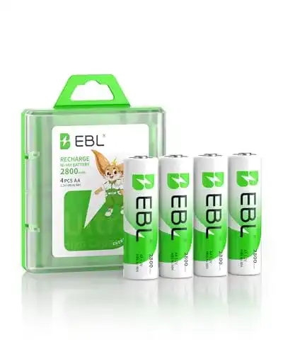 EBL AA Akku 2800mAh NiMH Akkubatterien mit hoher Kapazität