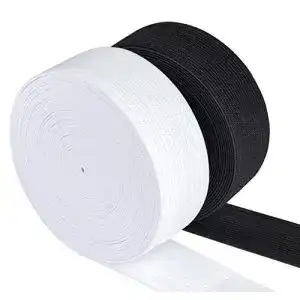Hosengummi Agoer Gummiband 30mm breit in Weiß und Schwarz – 2 Rollen à 6 Meter