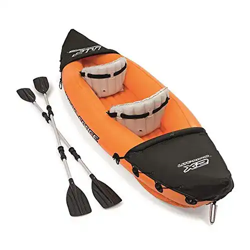 Bestway Schlauchboot Set Lite-Rapid 2 für 2 Personen, 321 x 88 cm