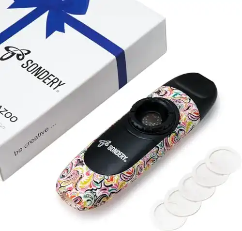 Kazoo Sondery für Kinder und Erwachsene mit 5 Membranen und Halsband