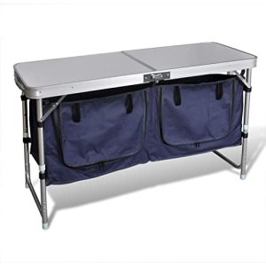 Campingschrank vidaXL aus Aluminium für Campingküche und Aufbewahrung