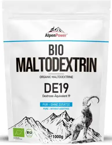 Maltodextrin Alpenpower BIO 1 kg – 100% reines Kohlenhydratpulver