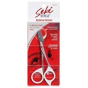 Augenbrauenschere Seki Edge SS-605 aus Edelstahl mit Kamm